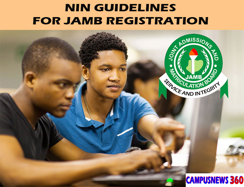 NIN Guidelines for JAMB