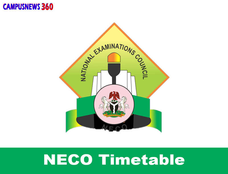 NECO Timetable 2024 SSCE Download