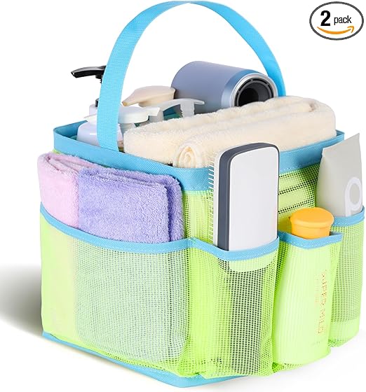 Mesh Shower Caddy Portable, 8-Pocket Large Capacity,