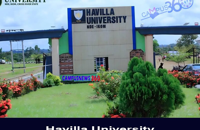 Havilla University Post UTME Form | Undergraduate Programmes