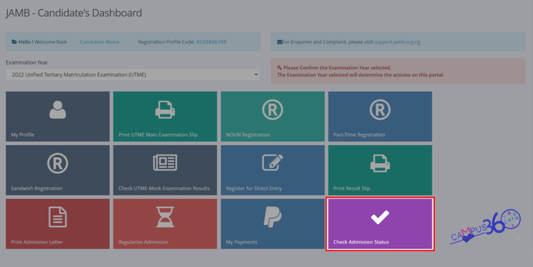 How To Check JAMB Admission Status 