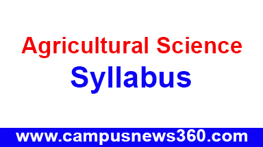 JAMB Syllabus for Agricultural Science