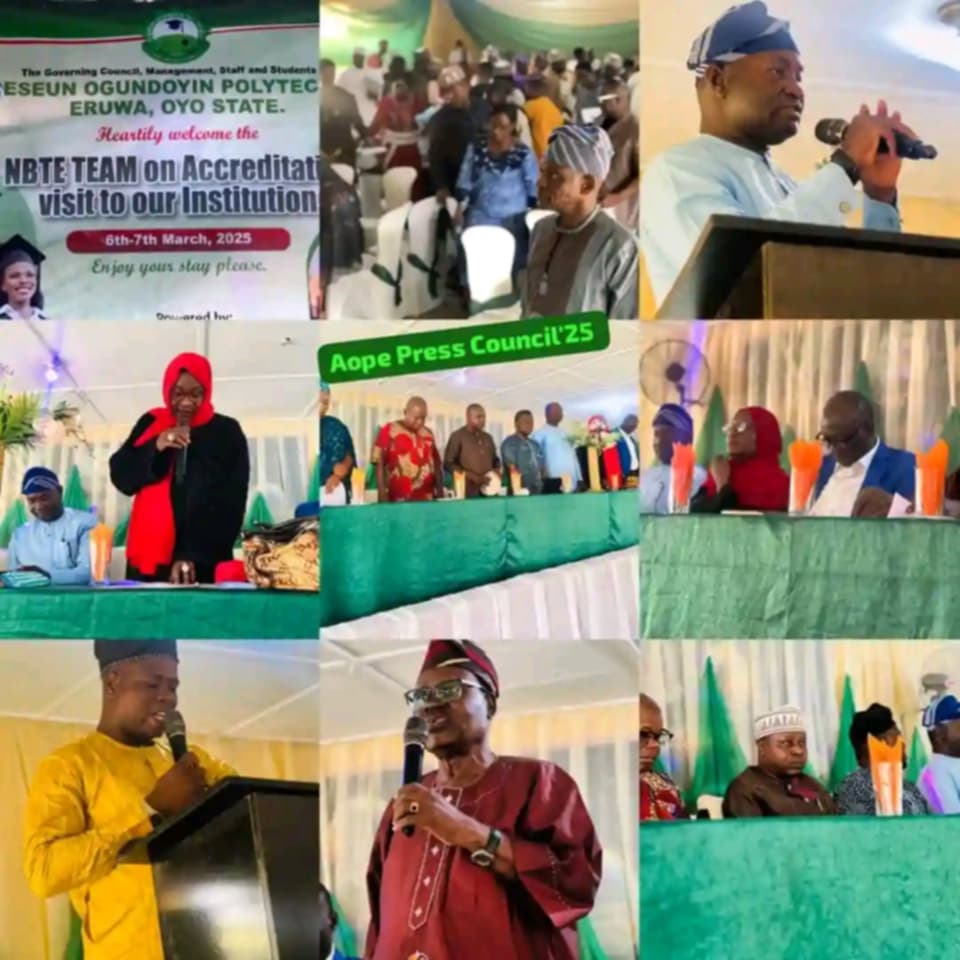 Adeseun Ogundoyin Polytechnic Hosts NBTE Team for Accreditation Exercise